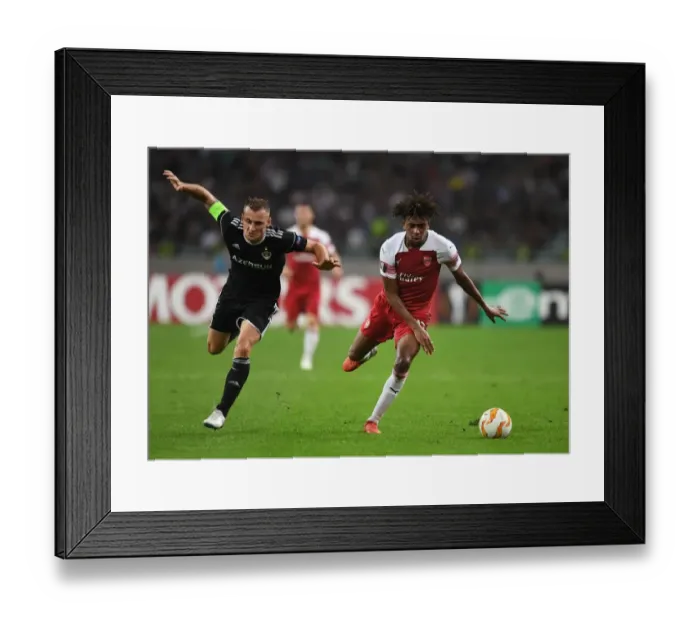 Framed Print : Clash of Stars: Iwobi vs. Medvedev in Europa League Showdown Framed Print : Clash of Stars: Iwobi vs. Medvedev in Europa League Showdown
