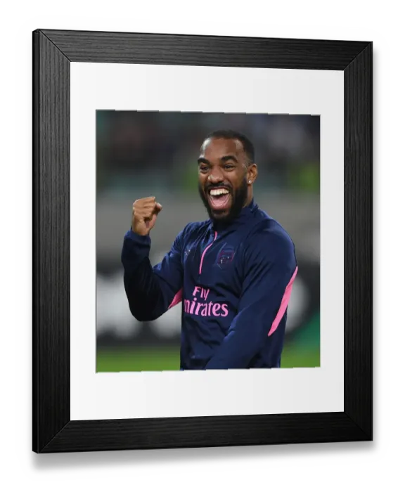 Framed Print : Alexandre Lacazette Gears Up for Qarabag Showdown in Europa League Framed Print : Alexandre Lacazette Gears Up for Qarabag Showdown in Europa League