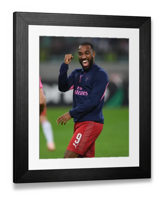 Framed Print : Alexandre Lacazette Prepares for Qarabag Showdown in Europa League