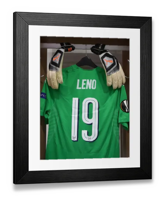 Framed Print : Bernd Leno: Preparing for Qarabag Clash in Europa League (2018-19)