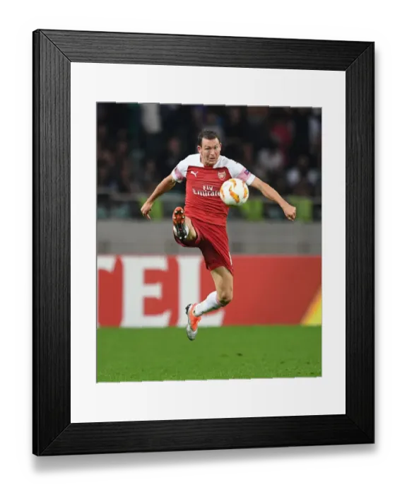 Framed Print : Intense Clash: Lichtsteiner vs. Micel in Qarabag vs. Arsenal UEFA Europa League Match, 2018-19 Framed Print : Intense Clash: Lichtsteiner vs. Micel in Qarabag vs. Arsenal UEFA Europa League Match, 2018-19