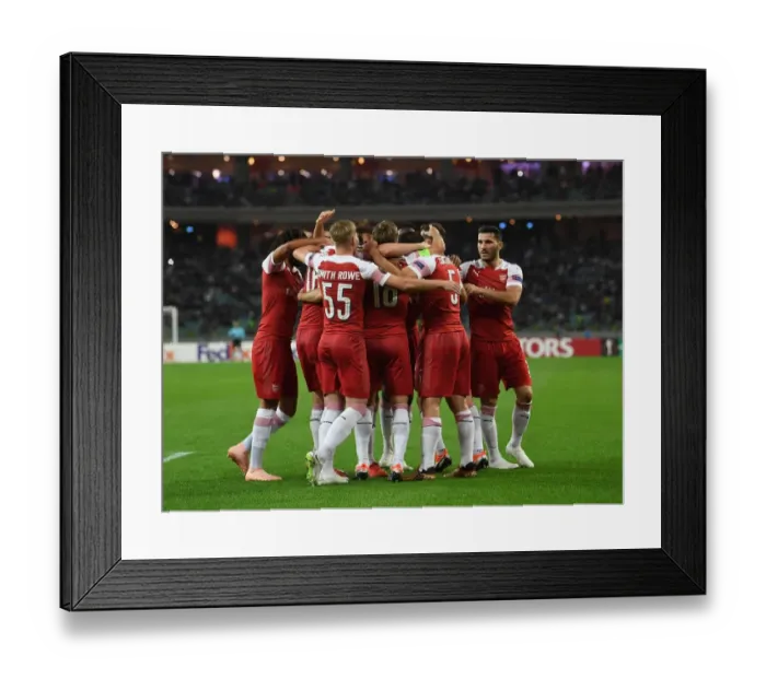 Framed Print : Sokratis Scores: Arsenal's Europa League Triumph in Baku (2018)