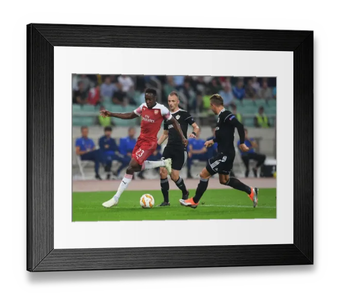 Framed Print : Welbeck vs Jeznicak: Clash in the Europa League between Qarabag and Arsenal Framed Print : Welbeck vs Jeznicak: Clash in the Europa League between Qarabag and Arsenal