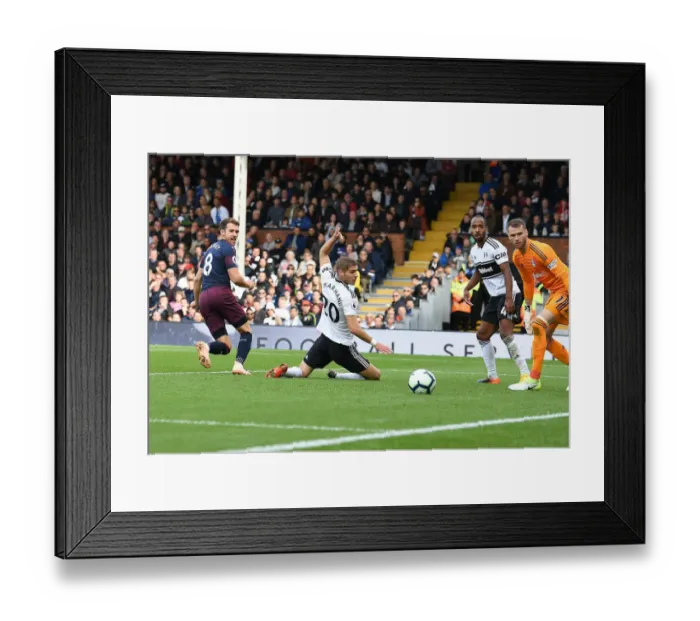 Framed Print : Aaron Ramsey's Back Heel Stunner: Fulham vs. Arsenal, Premier League 2018-19 Framed Print : Aaron Ramsey's Back Heel Stunner: Fulham vs. Arsenal, Premier League 2018-19