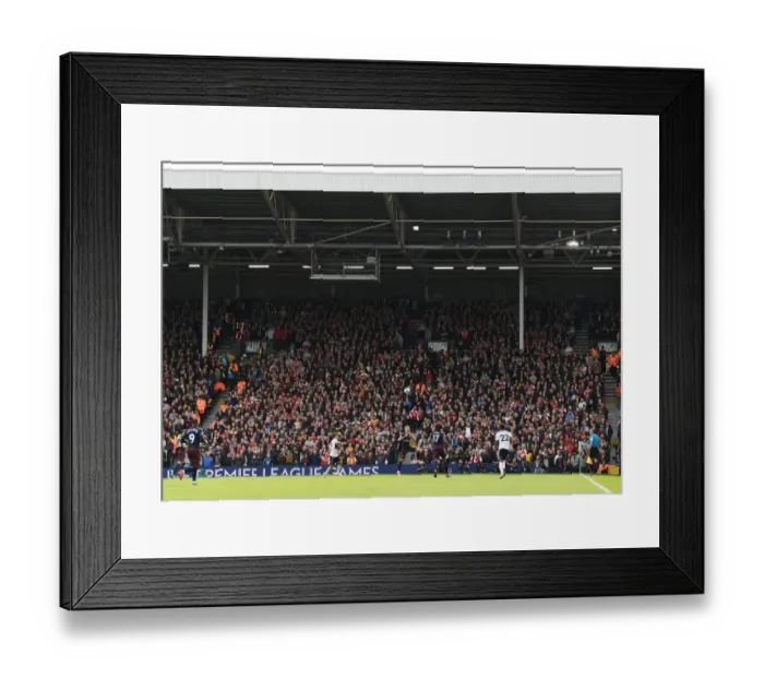 Framed Print : Arsenal Fans in Full Force: Fulham vs Arsenal, Premier League 2018-19