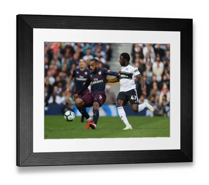Framed Print : Clash of Strikers: Lacazette vs. Kamara - Fulham vs. Arsenal, Premier League 2018-19 Framed Print : Clash of Strikers: Lacazette vs. Kamara - Fulham vs. Arsenal, Premier League 2018-19