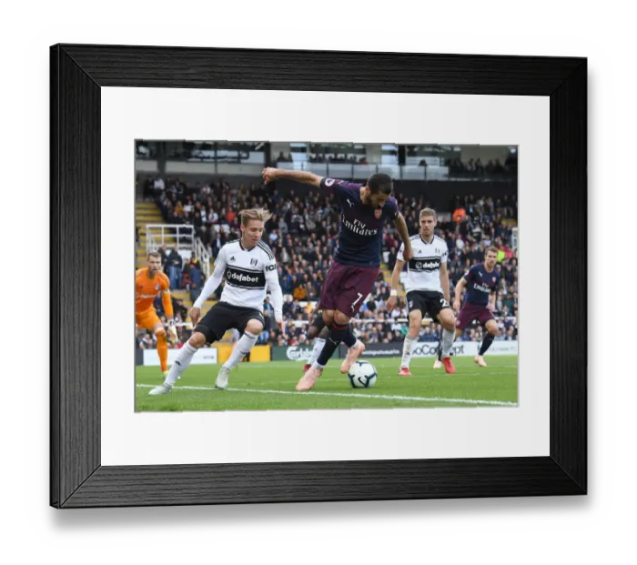 Framed Print : Mkhitaryan Faces Off Against Johansen: Fulham vs. Arsenal, Premier League 2018-19 Framed Print : Mkhitaryan Faces Off Against Johansen: Fulham vs. Arsenal, Premier League 2018-19