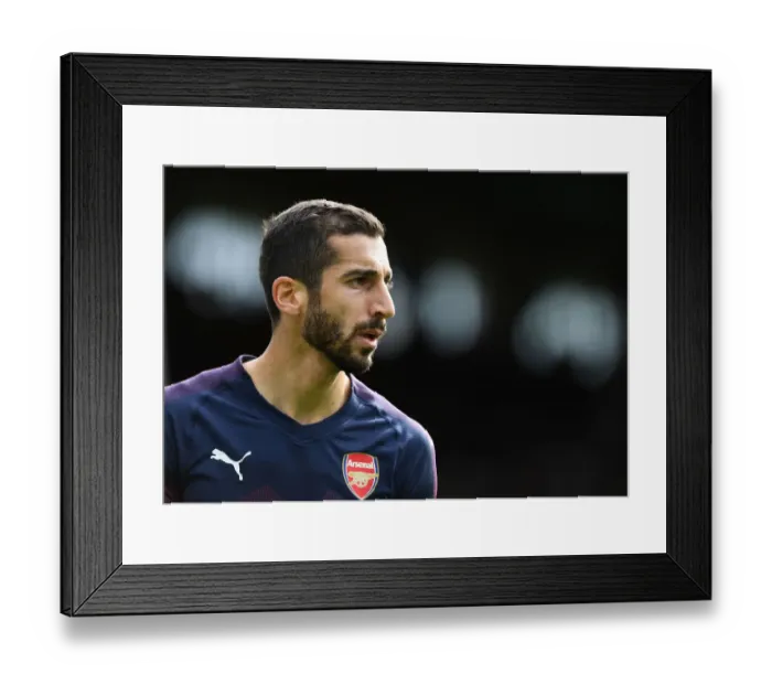 Framed Print : Henrikh Mkhitaryan in Action: Fulham vs. Arsenal, Premier League 2018-19