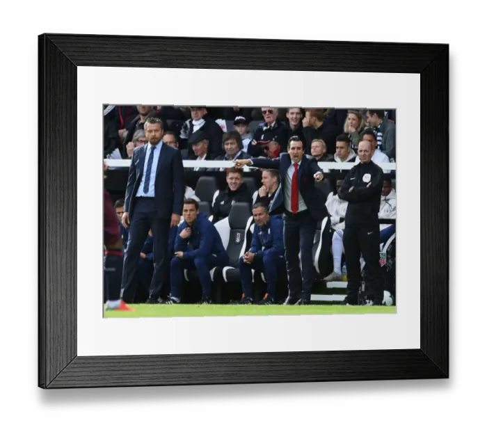 Framed Print : Unai Emery and Slavisa Jokanovic Face Off: Fulham vs. Arsenal, Premier League 2018-19 Framed Print : Unai Emery and Slavisa Jokanovic Face Off: Fulham vs. Arsenal, Premier League 2018-19