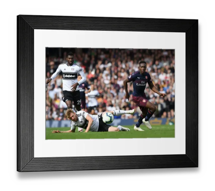 Framed Print : Danny Welbeck Breaks Past Fulham's Anguissa and Ream