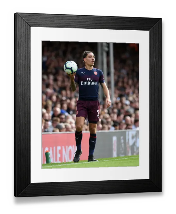 Framed Print : Hector Bellerin: Arsenal Star in Action against Fulham, Premier League 2018-19