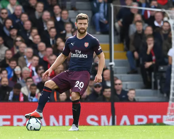 Shkodran Mustafi Focuses in Arsenal's Victory Against Fulham (2018-19)
