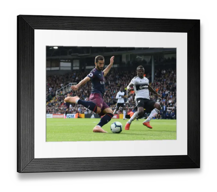 Framed Print : Mkhitaryan vs Seri: A Battle for Ball Control - Premier League 2018-19: Fulham vs Arsenal Framed Print : Mkhitaryan vs Seri: A Battle for Ball Control - Premier League 2018-19: Fulham vs Arsenal