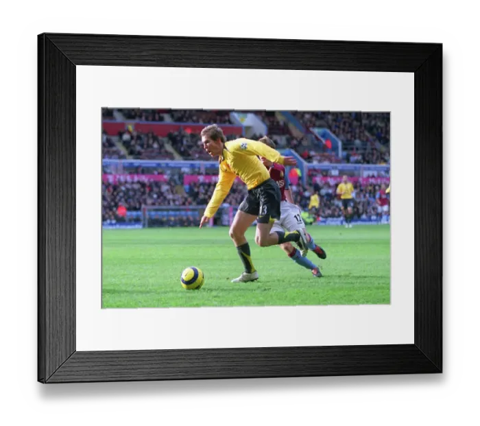 Framed Print : Stalemate at Villa Park: Hleb and Davis Face Off in Scoreless Arsenal-Aston Villa Clash, FA Premiership, December 2005 Framed Print : Stalemate at Villa Park: Hleb and Davis Face Off in Scoreless Arsenal-Aston Villa Clash, FA Premiership, December 2005