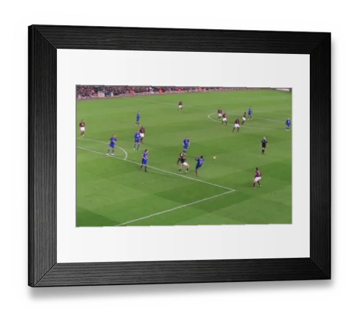 Framed Print : Action during the match, photographed from the South East Corner Framed Print : Action during the match, photographed from the South East Corner