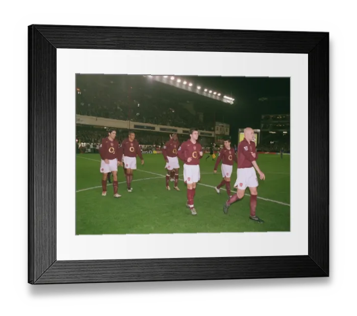 Framed Print : Cesc Fabregas and Pascal Cygan (Arsenal) run out onto the pitch Framed Print : Cesc Fabregas and Pascal Cygan (Arsenal) run out onto the pitch