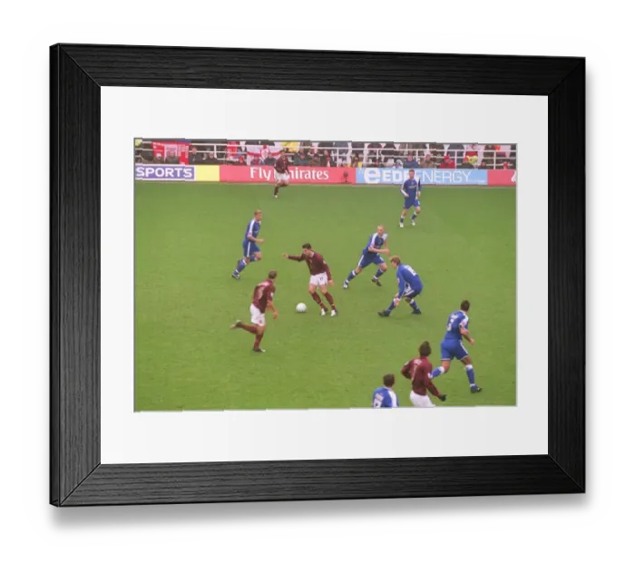 Framed Print : Robin van Persie (Arsenal) in action during the match, photographed from the TV Gantry