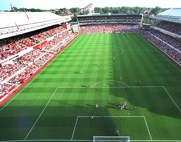 Arsenal Stadium during the match. Arsenal 2: 0 Birmingham City. The F