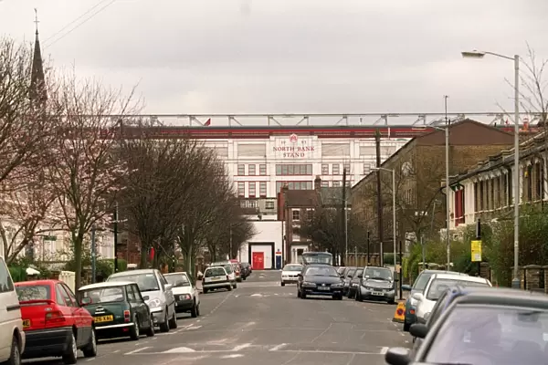 The North Bank. Arsenal Stadium, Highbury, London, 27  /  2  /  04