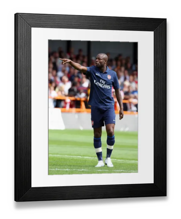 Framed Print : William Gallas in Action: Arsenal vs Barnet Pre-Season Friendly, 2009