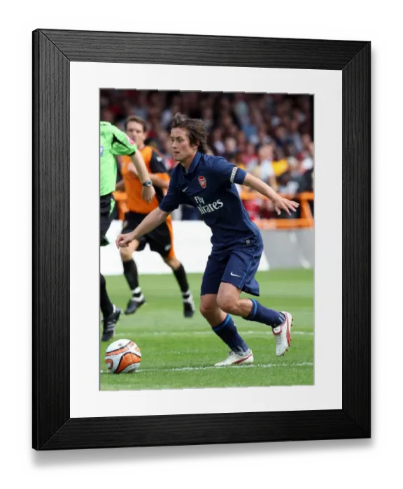 Framed Print : Tomas Rosicky in Action: Arsenal's Pre-Season Draw at Barnet (2009)