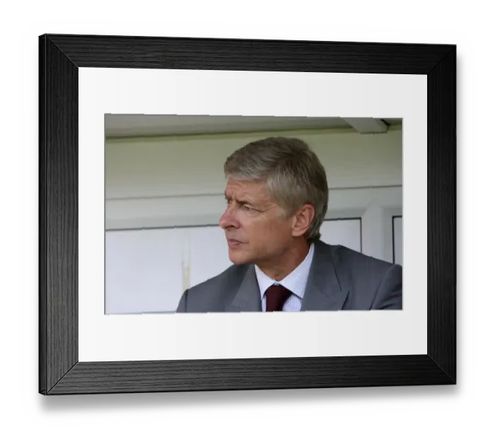 Framed Print : Arsene Wenger: The Boss in Action - Arsenal vs Barnet (Pre-Season Friendly, 2009) Framed Print : Arsene Wenger: The Boss in Action - Arsenal vs Barnet (Pre-Season Friendly, 2009)