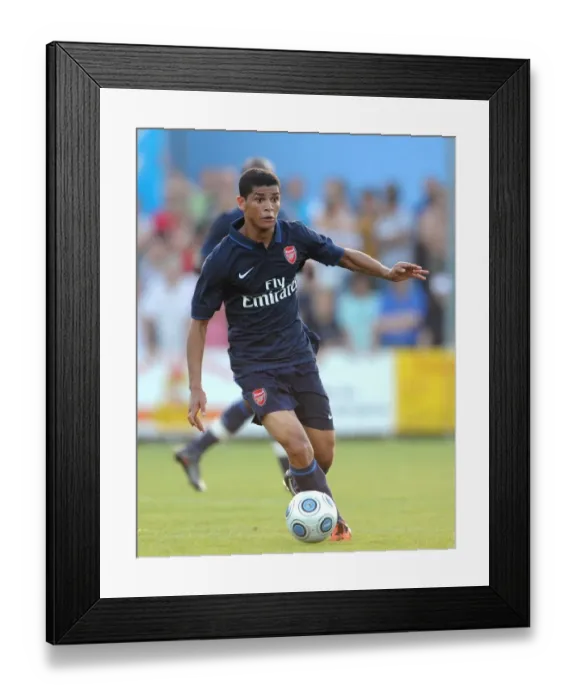 Framed Print : Denilson's Dominance: Arsenal Thrash SC Columbia 7-1 in Vienna Pre-Season Friendly, 2009