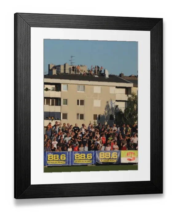 Framed Print : Fan watch the match