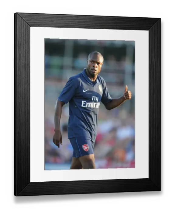 Framed Print : William Gallas Leads Dominant Arsenal Over SC Columbia in Pre-Season Friendly, Vienna 2009