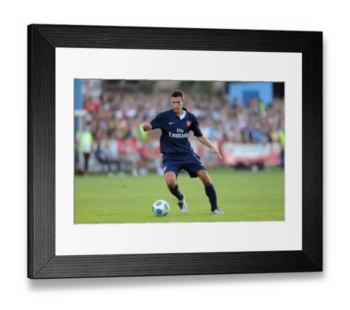 Framed Print : Robin van Persie's Explosive Debut: Arsenal's Historic 7-1 Win Over SC Columbia, Vienna, 2009