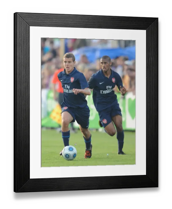 Framed Print : Jack Wilshere and Armand Traore (Arsenal) Framed Print : Jack Wilshere and Armand Traore (Arsenal)