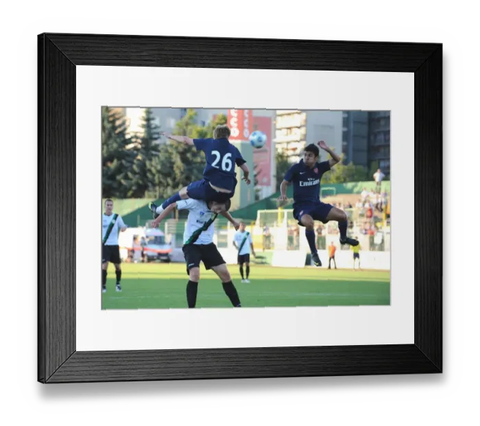 Framed Print : Nicklas Bendtner and Eduardo (Arsenal) Bence Iszlai (Szombathelyi)