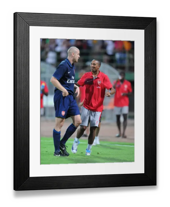 Framed Print : Philippe Senderos and Gael Clichy (Arsenal) Framed Print : Philippe Senderos and Gael Clichy (Arsenal)