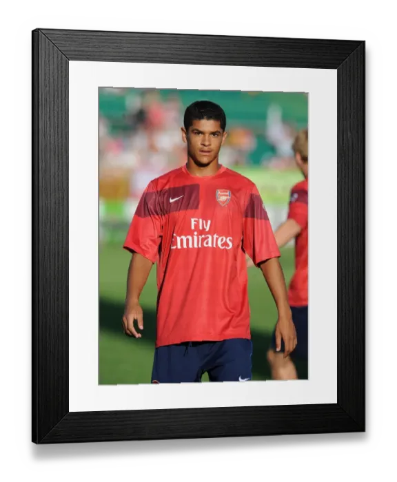 Framed Print : Denilson's Triumph: Arsenal's 5-0 Pre-Season Win Over Szombathelyi (2009)