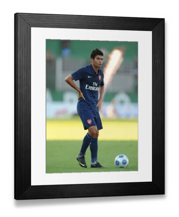 Framed Print : Arsenal's Eduardo Shines: 5-0 Pre-Season Victory Over Szombathelyi, 2009
