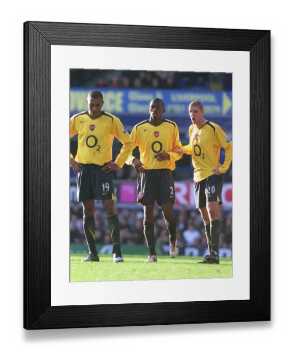 Framed Print : Abou Diaby, Philippe Senderos and Gilberto (Arsenal) Framed Print : Abou Diaby, Philippe Senderos and Gilberto (Arsenal)