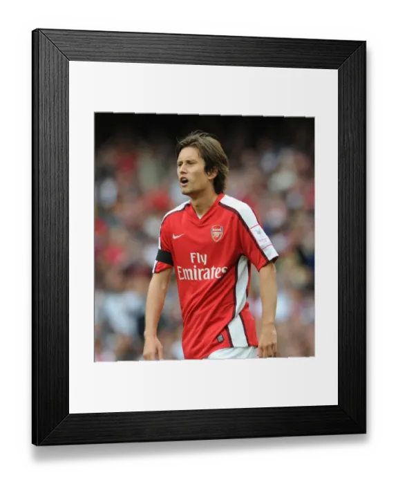 Framed Print : Arsenal's Tomas Rosicky Scores in 2:1 Victory over Athletico Madrid, Emirates Cup 2009