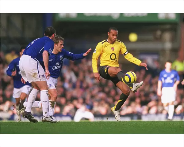 Thierry Henry (Arsenal) David Weir (Everton)