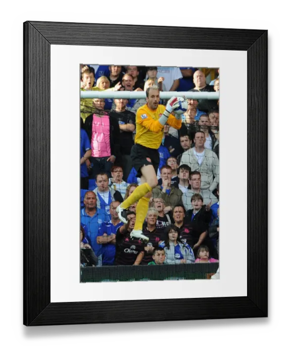 Framed Print : Manuel Almunia's Legendary Performance: Arsenal's Historic 6-1 Victory Over Everton
