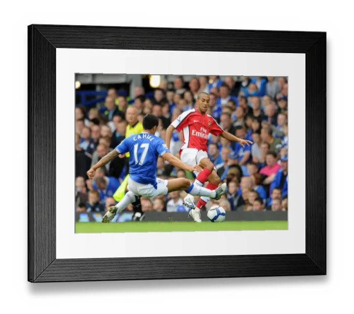Framed Print : Gael Clichy (Arsenal) Tim Cahill (Everton) Framed Print : Gael Clichy (Arsenal) Tim Cahill (Everton)
