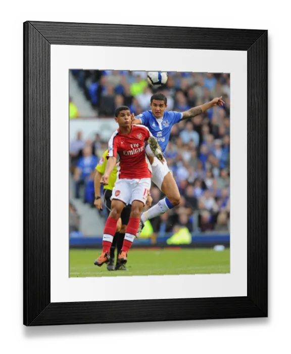 Framed Print : Denilson (Arsenal) Tim Cahill (Everton) Framed Print : Denilson (Arsenal) Tim Cahill (Everton)