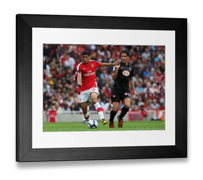 Framed Print : Denilson (Arsenal) Raul Garcia (Atletico)