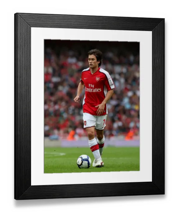 Framed Print : Tomas Rosicky in Action: Arsenal's Win Against Atletico Madrid, Emirates Cup 2009 (2:1)