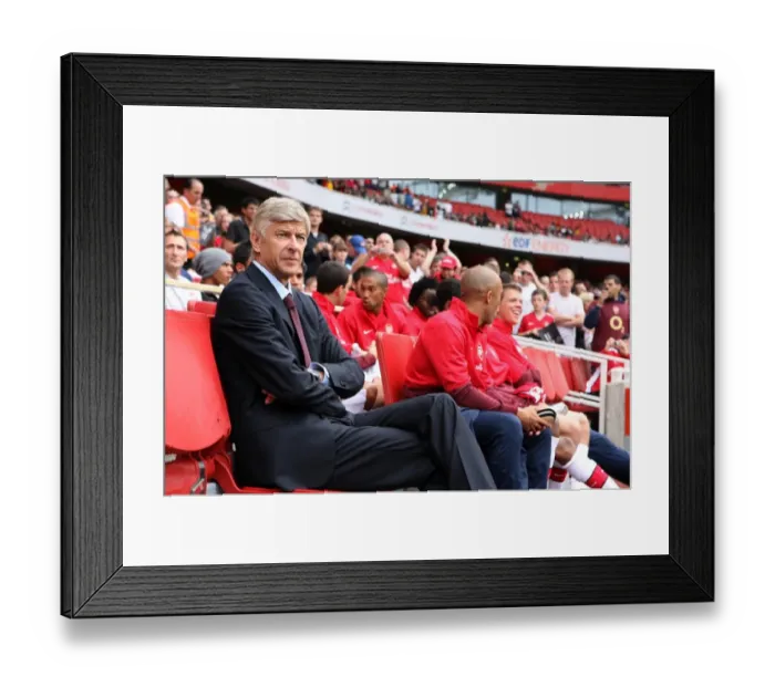 Framed Print : Arsene Wenger Leads Arsenal to 2:1 Victory over Atletico Madrid at Emirates Cup, 2009 Framed Print : Arsene Wenger Leads Arsenal to 2:1 Victory over Atletico Madrid at Emirates Cup, 2009