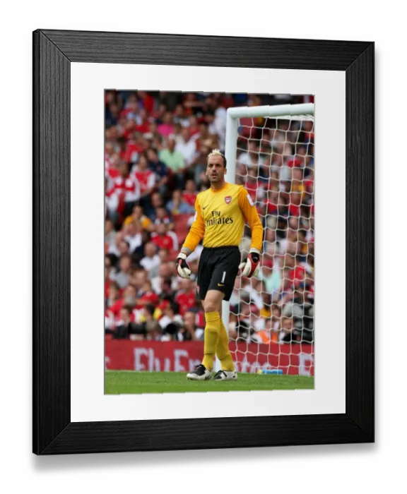 Framed Print : Manuel Almunia's Shut-Out: Arsenal's 3-0 Victory Over Rangers in the Emirates Cup