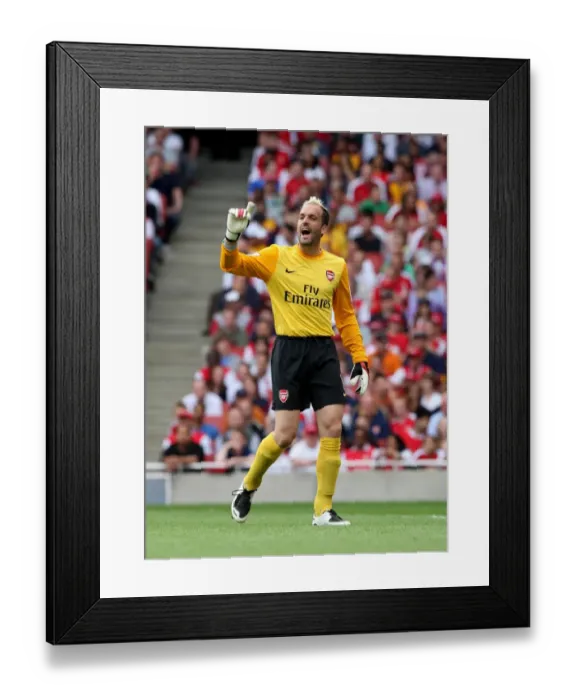 Framed Print : Arsenal's Triumph: Manuel Almunia's Shut-Out in the Emirates Cup - 3-0 Victory Over Rangers Framed Print : Arsenal's Triumph: Manuel Almunia's Shut-Out in the Emirates Cup - 3-0 Victory Over Rangers