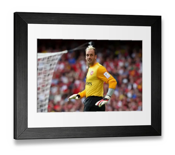Framed Print : Manuel Almunia's Triumph: Arsenal's 3-0 Emirates Cup Victory over Rangers