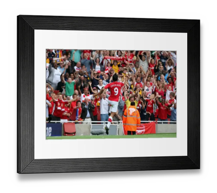 Framed Print : Eduardo's Brace: Arsenal's Triumphant 3-0 Emirates Cup Victory Over Rangers Framed Print : Eduardo's Brace: Arsenal's Triumphant 3-0 Emirates Cup Victory Over Rangers
