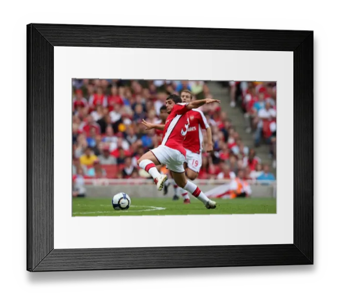 Framed Print : Arsenal's Fran Merida Shines: 3-0 Crush of Rangers at Emirates Cup