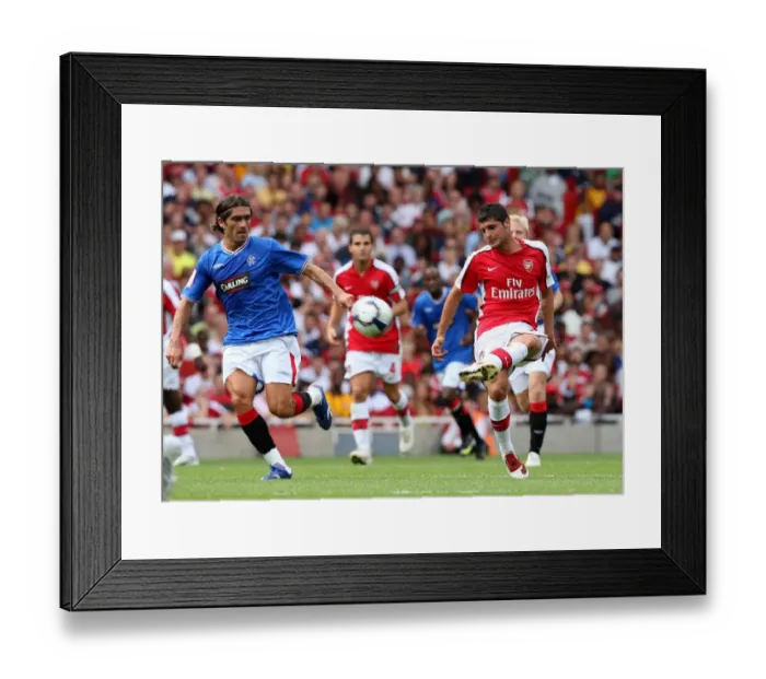Framed Print : Fran Merida (Arsenal) Pedro Mendes (Rangers) Framed Print : Fran Merida (Arsenal) Pedro Mendes (Rangers)